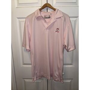 NFL Pittsburgh Steelers Men's Pink Polo Breast Cancer Awareness Size Large